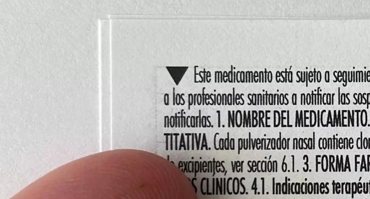 ¿Qué significa que en los prospectos haya un triángulo negro invertido? ¿Qué significa que en los prospectos haya un triángulo negro invertido?