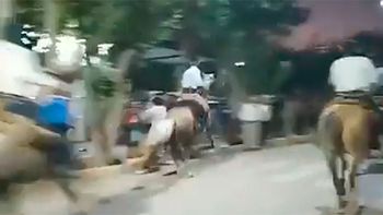 Pelea de gauchos: recibió un rebencazo y terminó dentro de una acequia