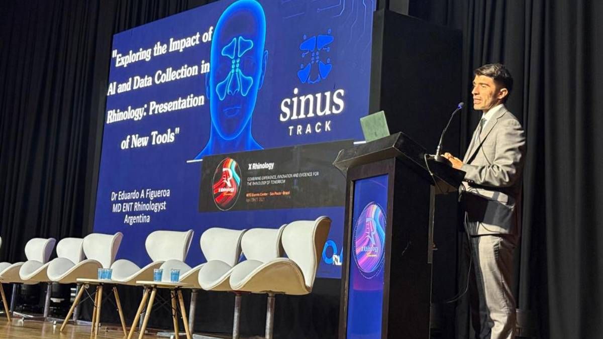 El médico mendocino Eduardo Figueroa creó una app que utiliza la IA para centralizar datos y hacer un mejor seguimiento en pacientes con rinosinusitis crónica.