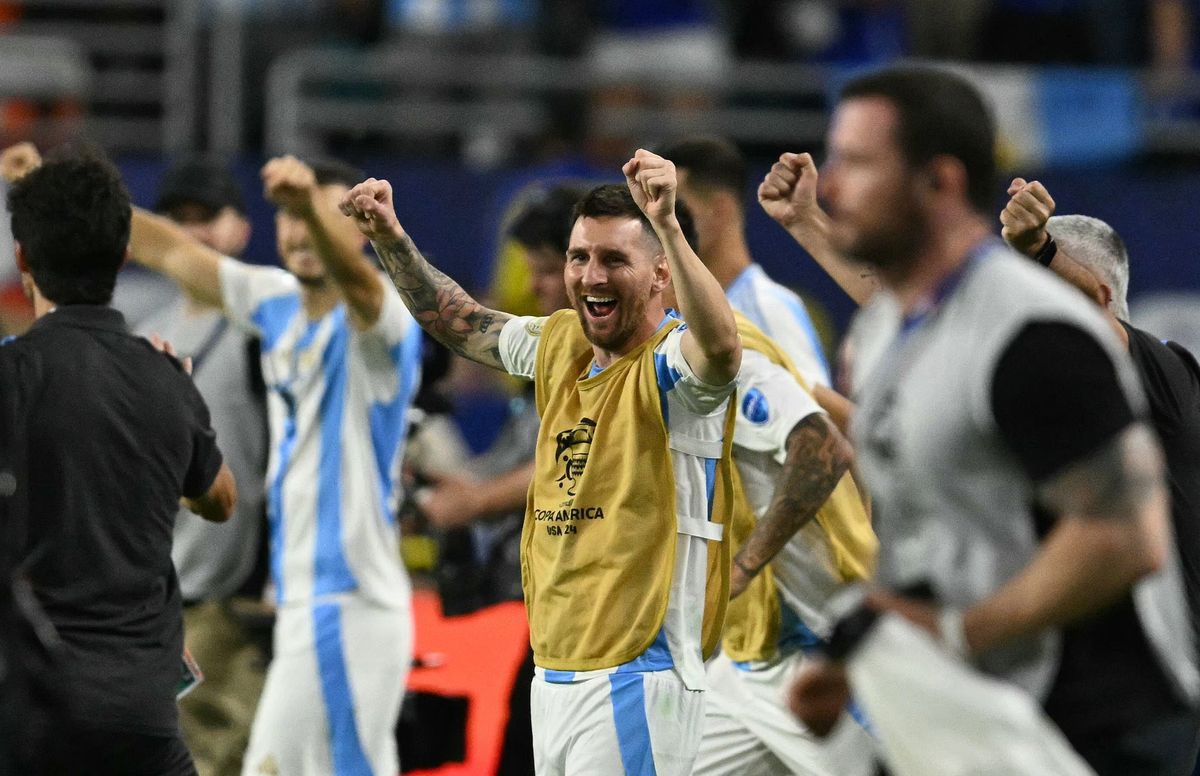 Messi tras consagrarse campeón de la Copa América 2024 con Argentina. Messi tras consagrarse campeón de la Copa América 2024 con Argentina.