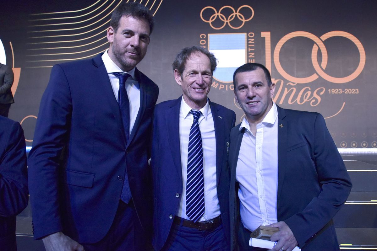 Del Potro, Santiago Lange y Walter Pérez Del Potro, Santiago Lange y Walter Pérez