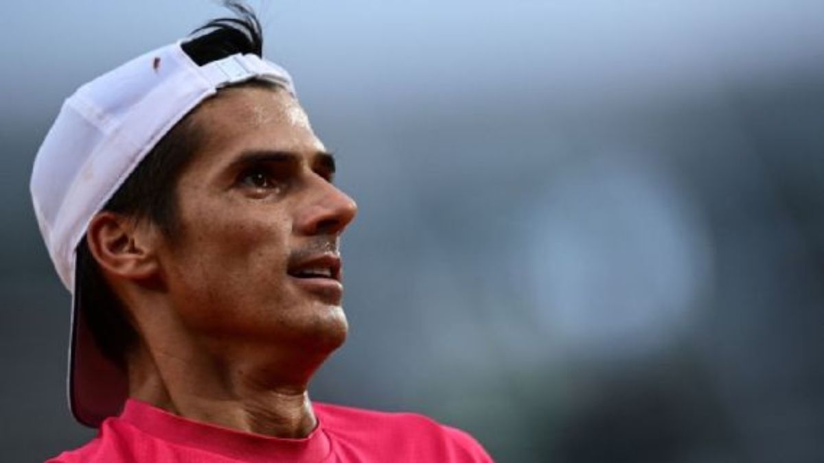 Federico Coria poco pudo hacer frente al gran Djokovic.