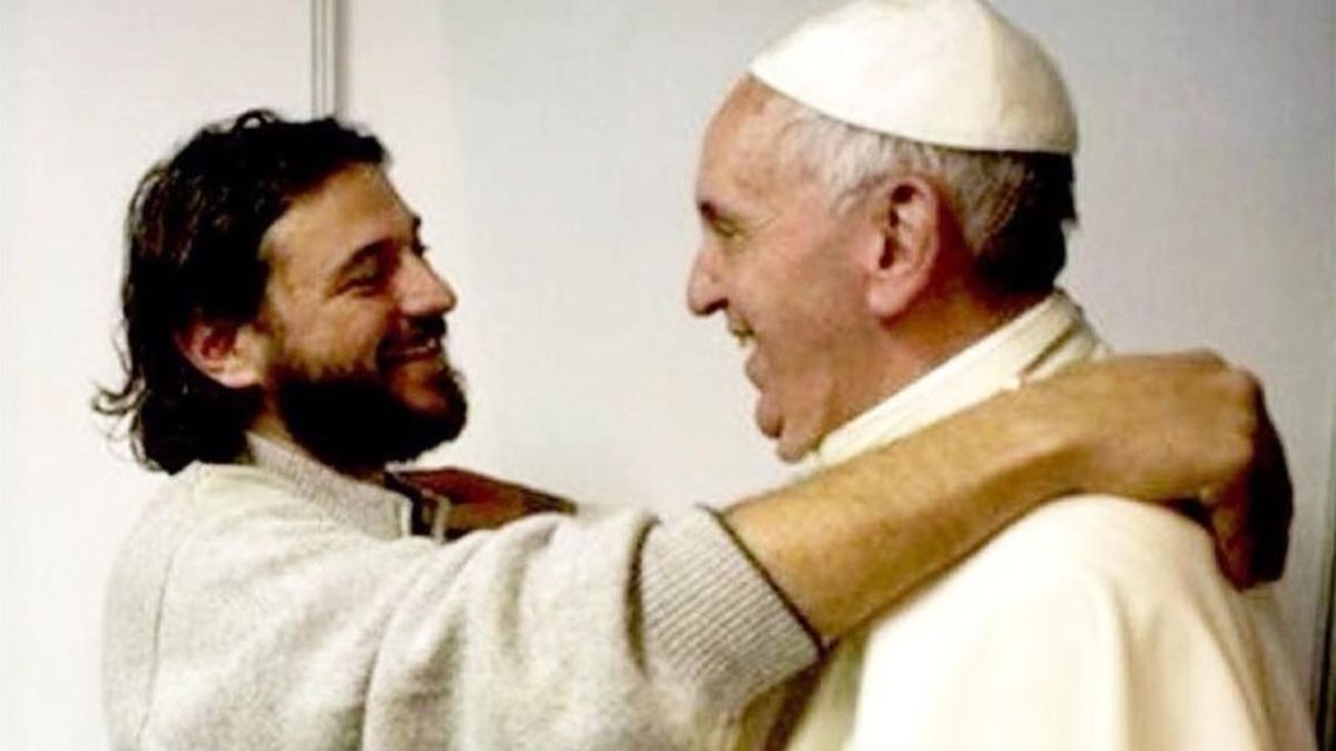 Juan Grabois en su visita al Papa. Juan Grabois en su visita al Papa.