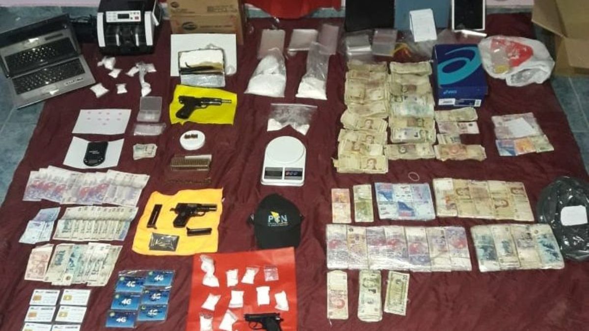 Los elementos secuestrados en la causa.