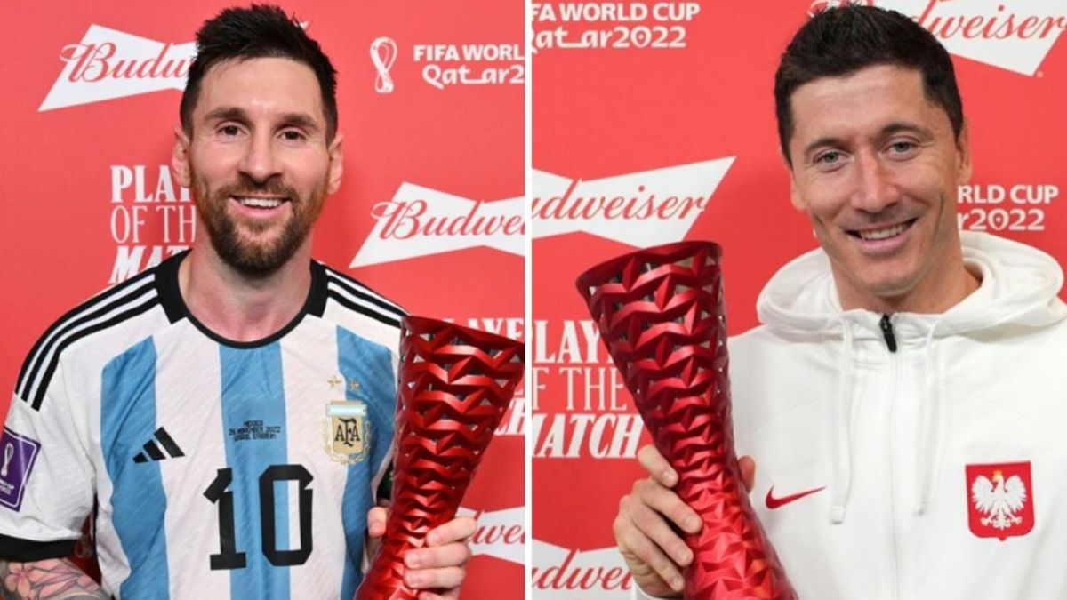 Selección Argentina vs Polonia: todos los duelos entre Messi y Lewandowski