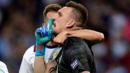 Franco Armani habló de su gesto tras atajar el penal