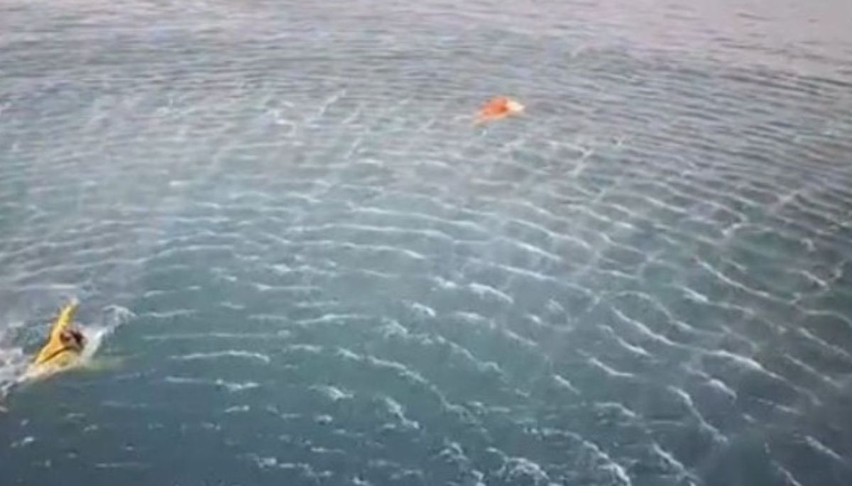 Imágenes del rescate a cargo de la Marina de Brasil. Imágenes del rescate a cargo de la Marina de Brasil.