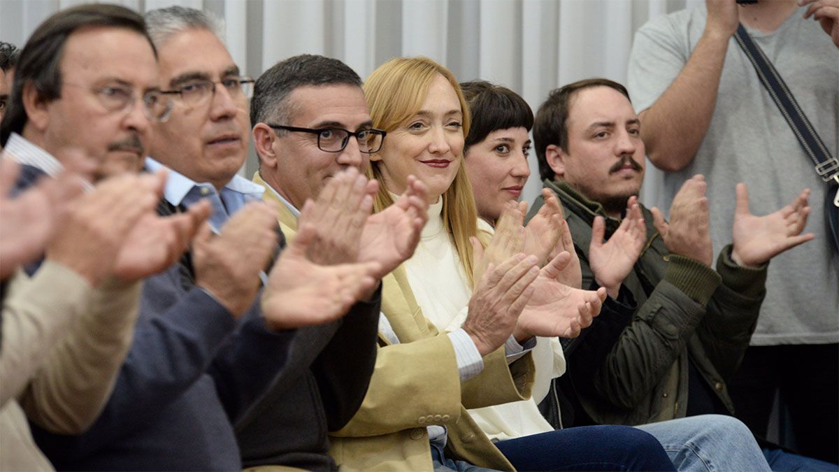 La presidenta del PJ de Mendoza y senadora nacional, Anabel Fernández Sagasti, también estuvo en San Rafael.