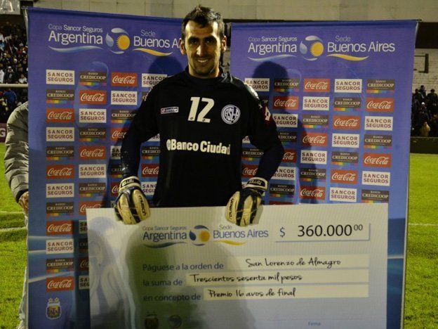 Sebastián Torrico, el arquero de la Copa Argentina