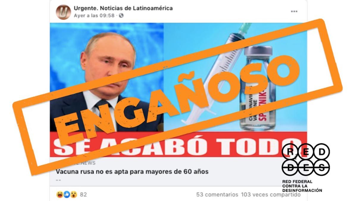 La desinformación sobre la vacuna surge de un sitio de noticias llamado Urgent News.