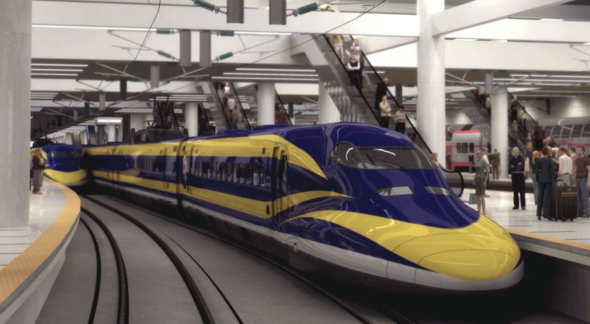 El Tren de alta velocidad de California costó 100 mil millones de dólares para su construcción. El Tren de alta velocidad de California costó 100 mil millones de dólares para su construcción.