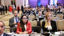 Anabel Fernández Sagasti en la reunión de parlamentarios de todo el mundo en Turquía.