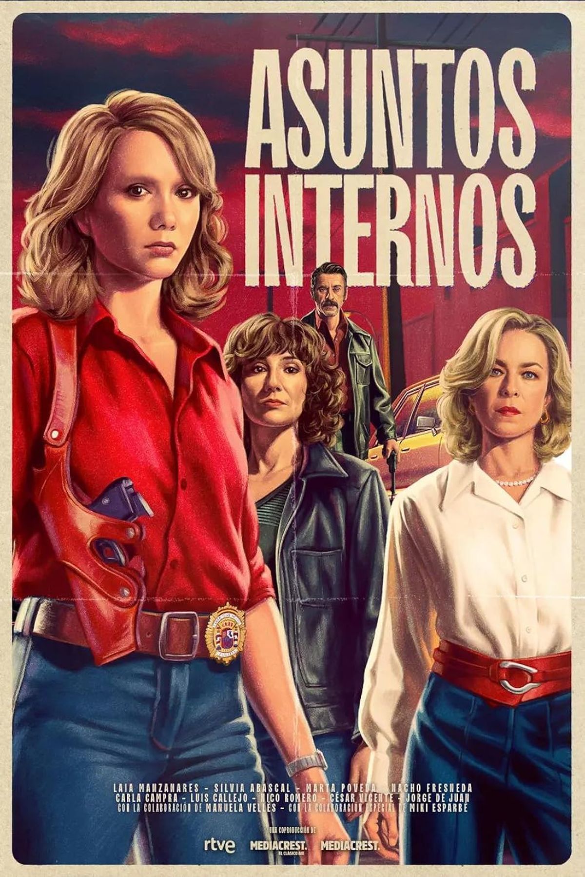 Asuntos internos. La serie española que está ambientada en la década del 70 y en la que brillan, Laia Manzanares, Carla Campra y Marta Poveda. Asuntos internos. La serie española que está ambientada en la década del 70 y en la que brillan, Laia Manzanares, Carla Campra y Marta Poveda.