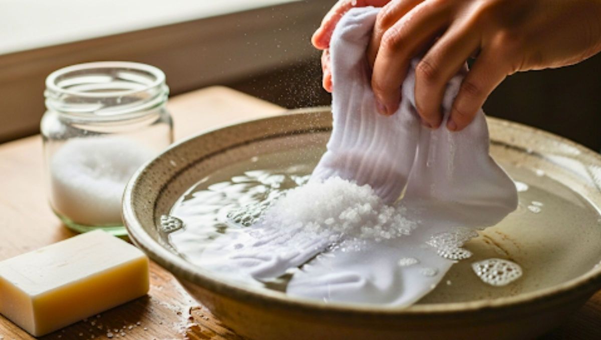 Por qué hay que lavar las medias blancas con sal y para qué sirve