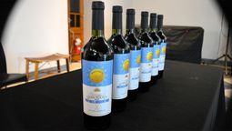 El vino Gran hockey sobre patines argentino que fue presentado en Mendoza.