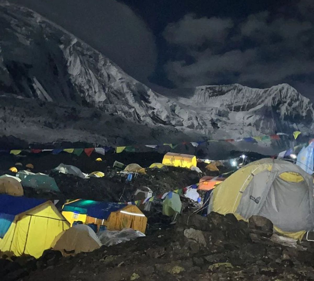 Campamento base del Manaslu, en el Himalaya.
