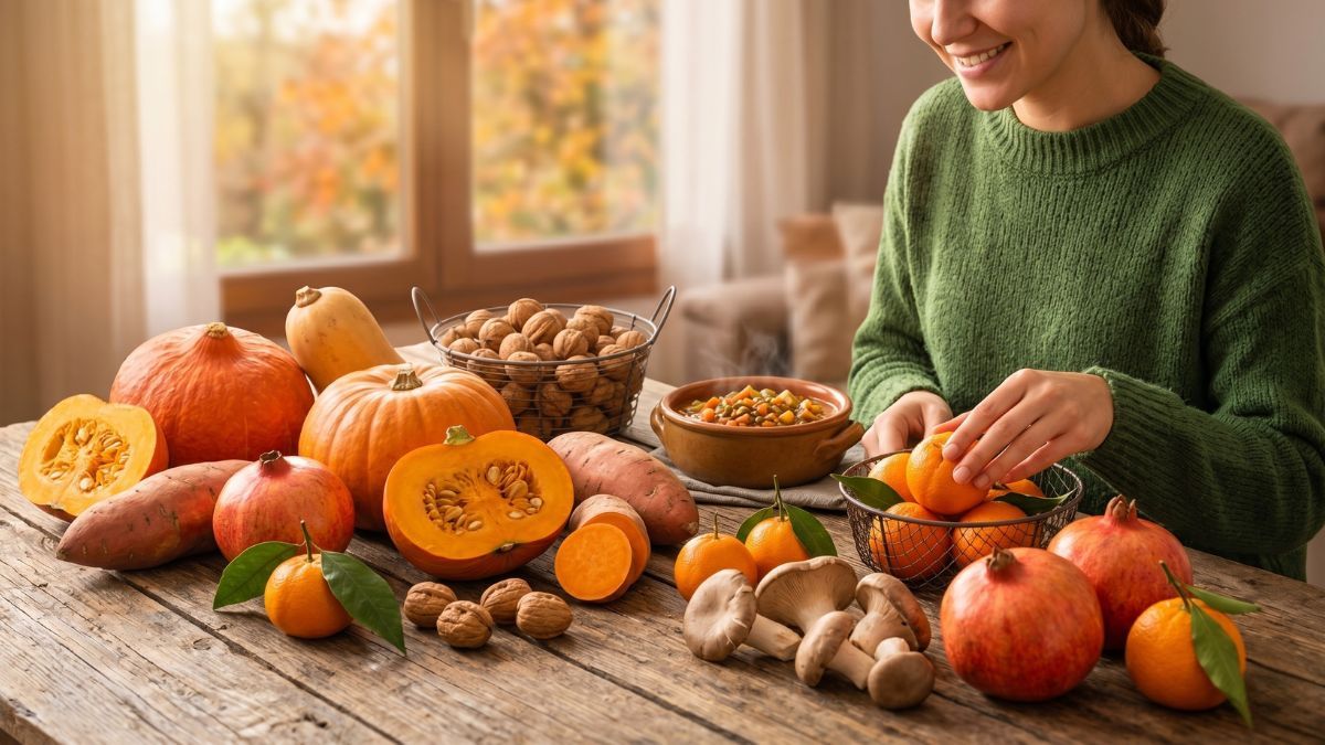 Dieta: mantener una alimentación equilibrada con productos de temporada ayuda a combatir la fatiga en otoño y a reforzar el sistema inmunológico.