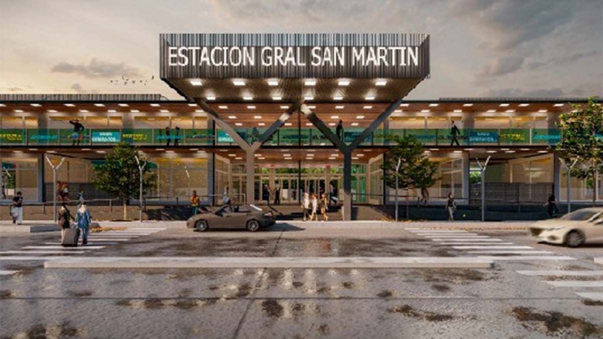 La obra de remodelación de la terminal de San Martín quedó en manos de Procon Constructora.