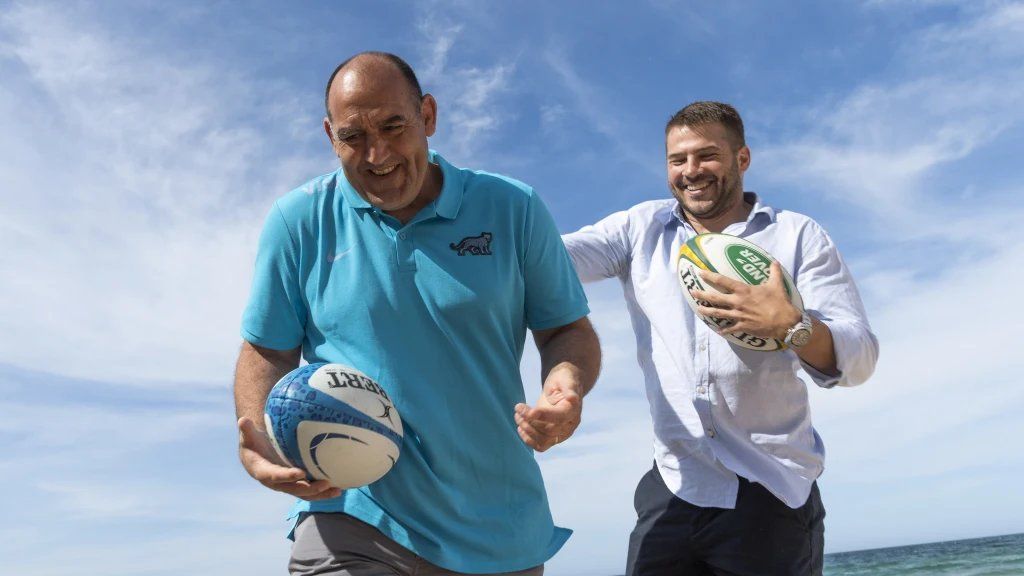 Mario Ledesma en la presentación del Tri Nations.