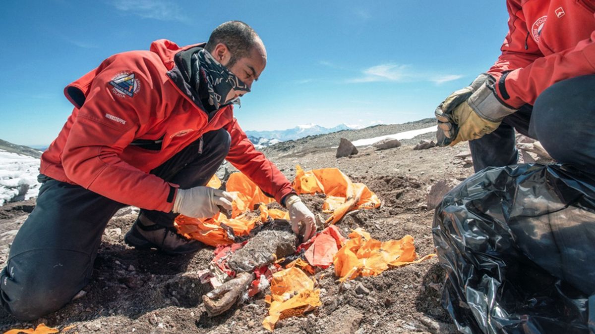 Recuperaron el brazo de Johnson, muerta en el cerro Aconcagua en 1973