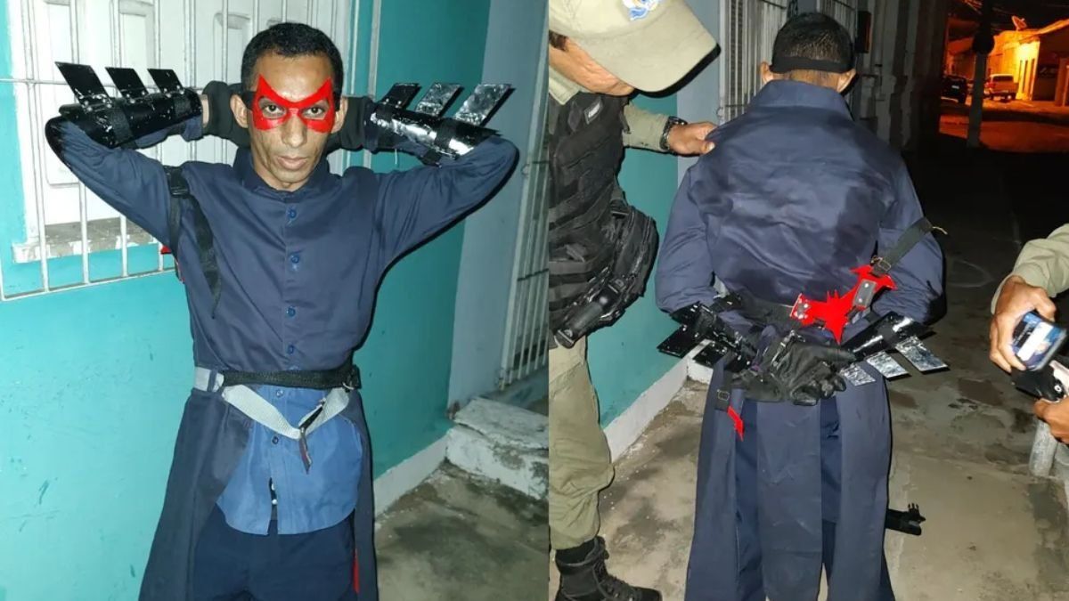El Batman brasilero que terminó detenido.