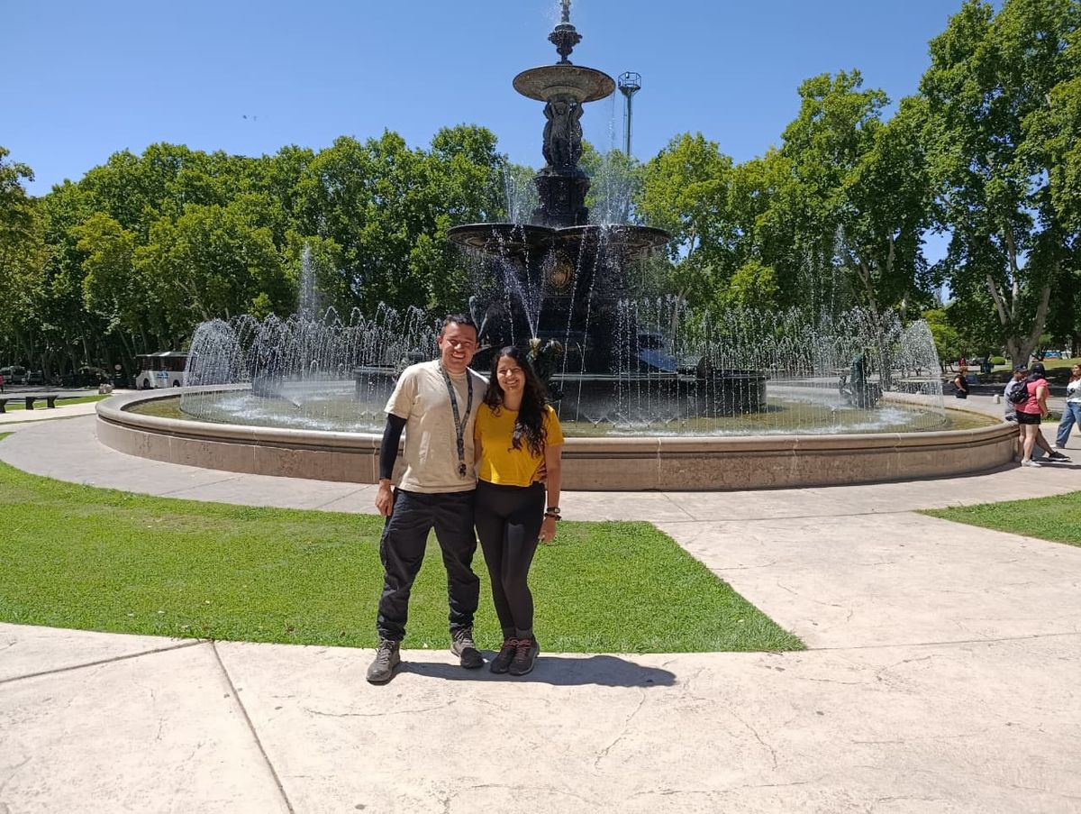 En el Parque General San Martín, disfrutando de Mendoza. En el Parque General San Martín, disfrutando de Mendoza.