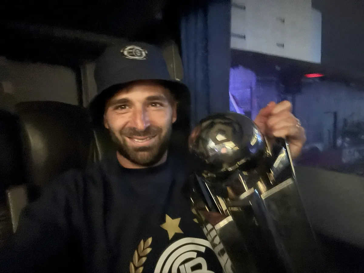 Diego Tonetto, campeón de la Copa Argentina con Independiente Rivadavia.