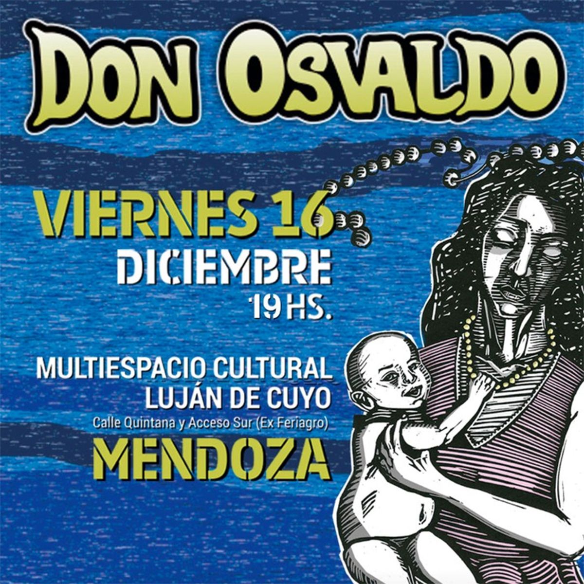 Don Osvaldo vuelve a Mendoza para presentar en el Multiespacio Cultural Luján de Cuyo su último disco "Flor de Ceibo".