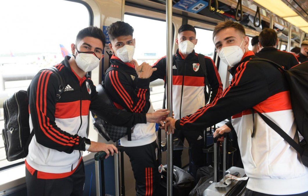 River llegó a Orlando y se vacunó contra el Covid