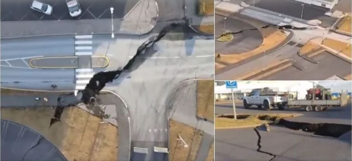 Catástrofe ambiental. Islandia en alerta: una enorme grieta parte en dos la isla. Catástrofe ambiental. Islandia en alerta: una enorme grieta parte en dos la isla.