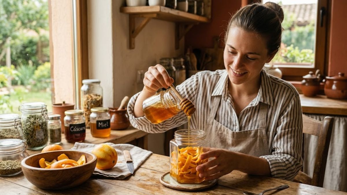 Mezclar cáscaras de naranja y miel: por qué recomiendan hacerlo y para qué sirve
