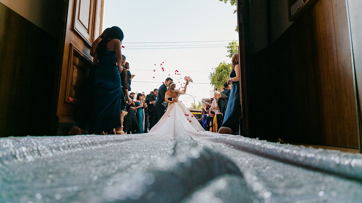 Melisa Lazo y Facundo Fontana, los recién casados.