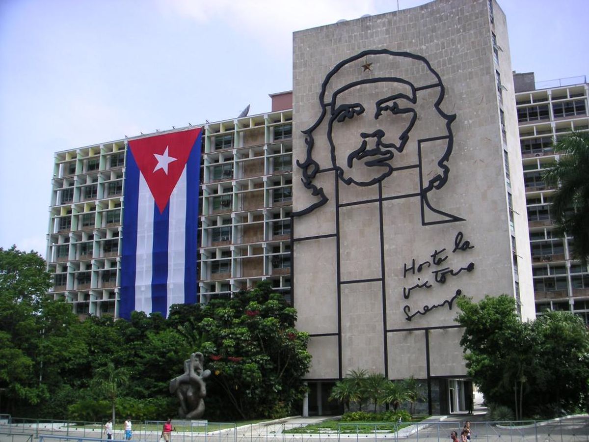 La figura del Che inmortalizada en La Habana. La figura del Che inmortalizada en La Habana.