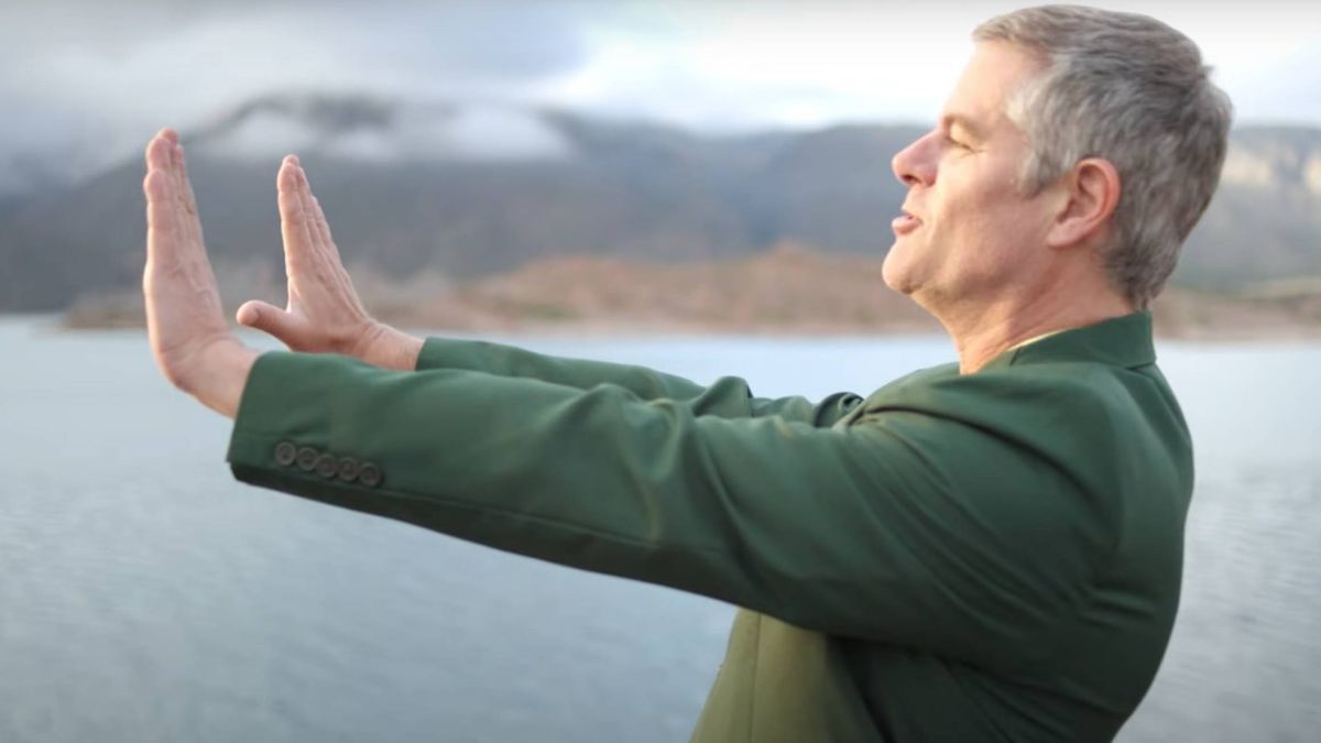 Una de las imágenes de Mike Amigorena en el dique Potrerillos. Una de las imágenes de Mike Amigorena en el dique Potrerillos.