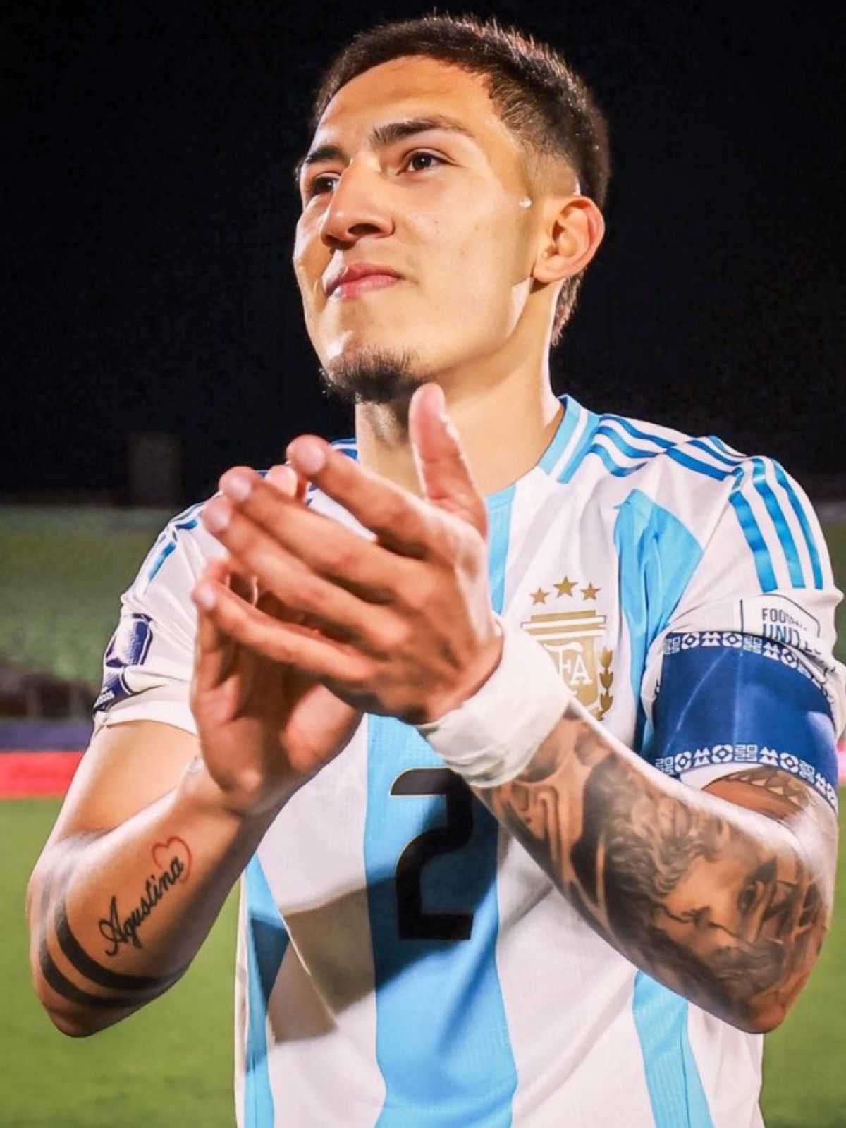 Tob&iacute;as Ram&iacute;rez, capit&aacute;n de la Selecci&oacute;n argentina Sub 20, subcampeona mundial en Chile 2025.