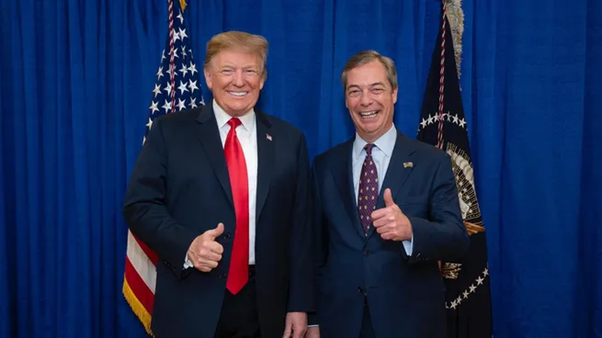 Donald Trump y Nigel Farage. Donald Trump y Nigel Farage.