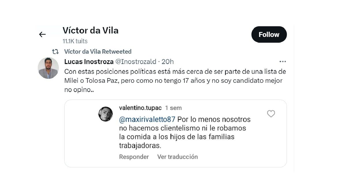 El tuit contra Tupac, que había dicho