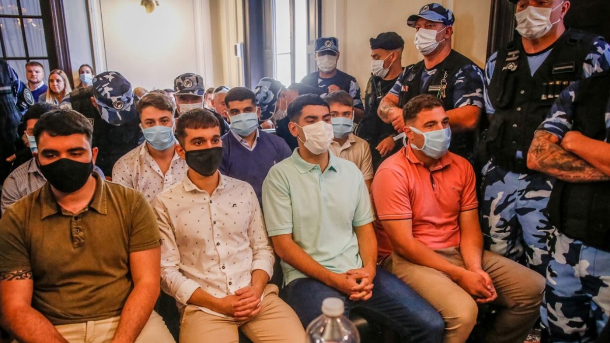 Los ocho rugbiers imputados por el crimen de Fernando Báez Sosa, ocurrido en Villa Gesell, en enero de 2020