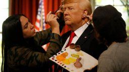 La figura de cera de Trump ya está lista en Londres