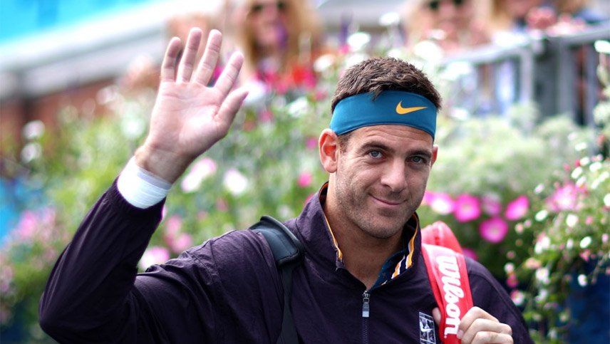 Juan Martín Del Potro inició su recuperación de la rodilla derecha
