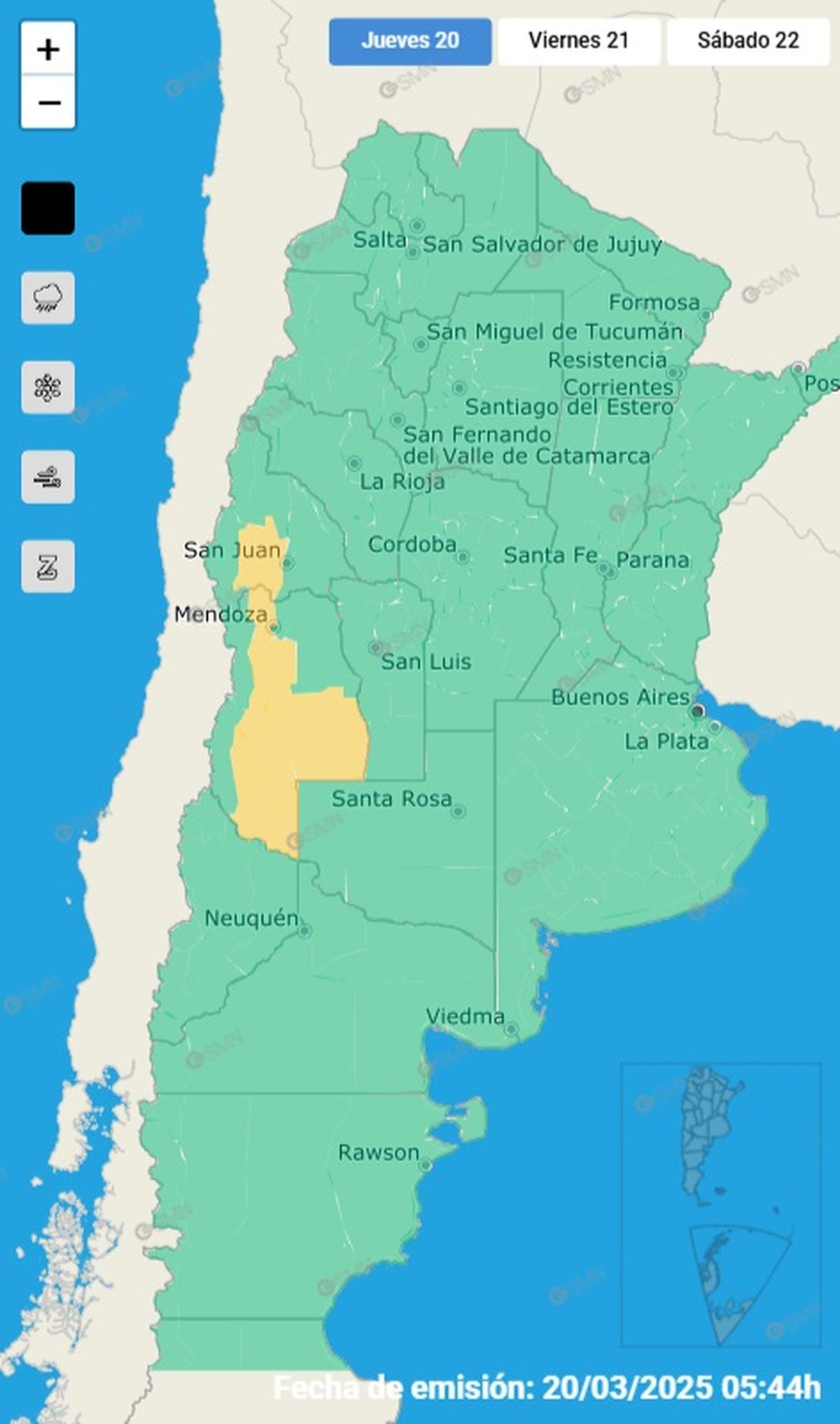 Una parte de San Juan se encuentra en alerta Una parte de San Juan se encuentra en alerta