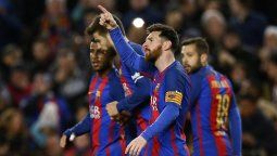 Messi metió un golazo e hizo pública su ira con un gestito