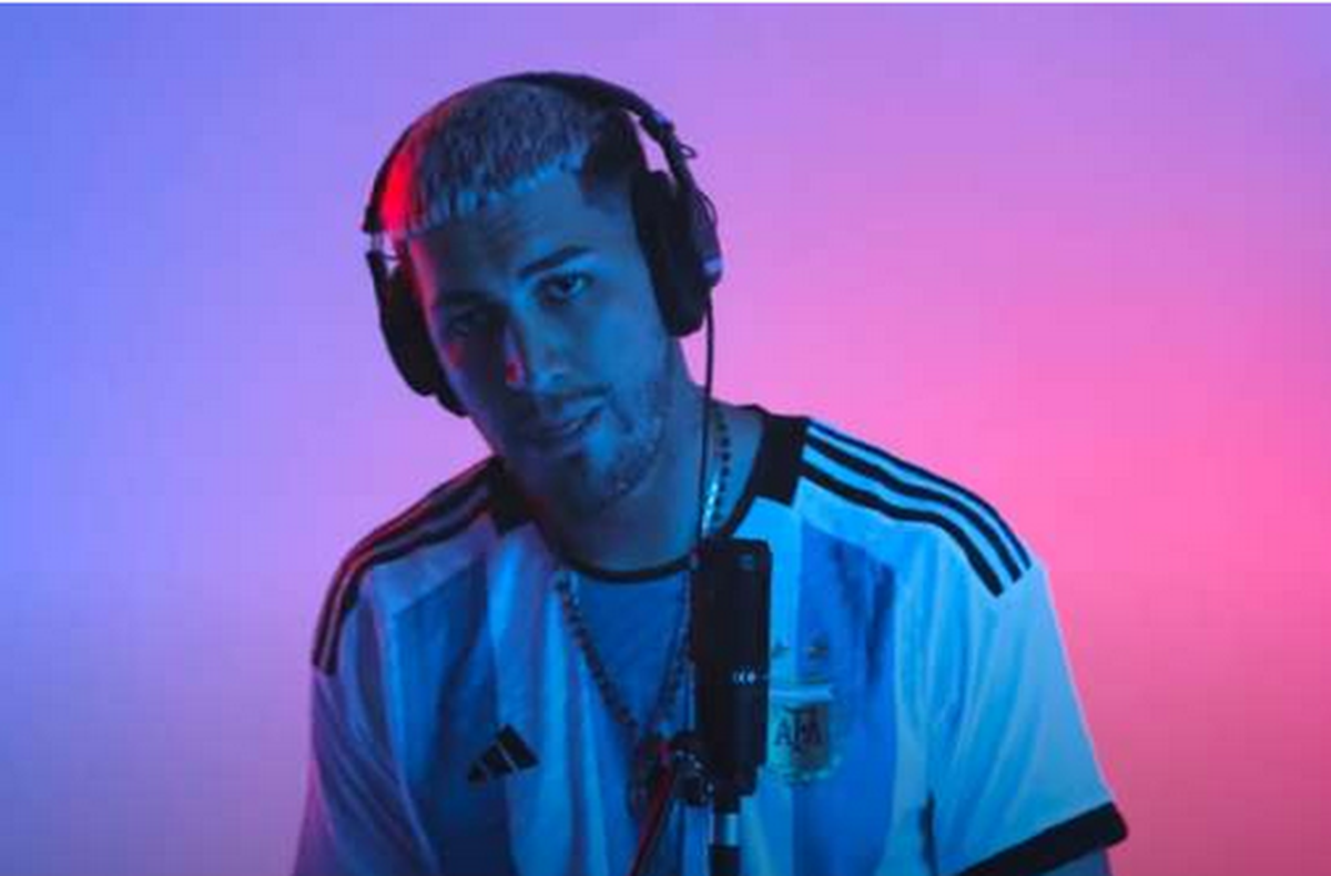 Santin Lotty, el trapero mendocino que actuará en el Mundial Qatar 2022.