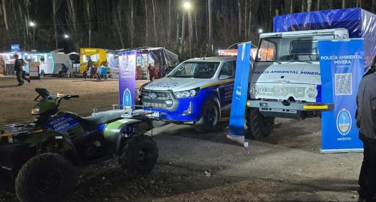 La Polic&iacute;a Ambiental Minera particip&oacute; de la carpa en Malarg&uuml;e.