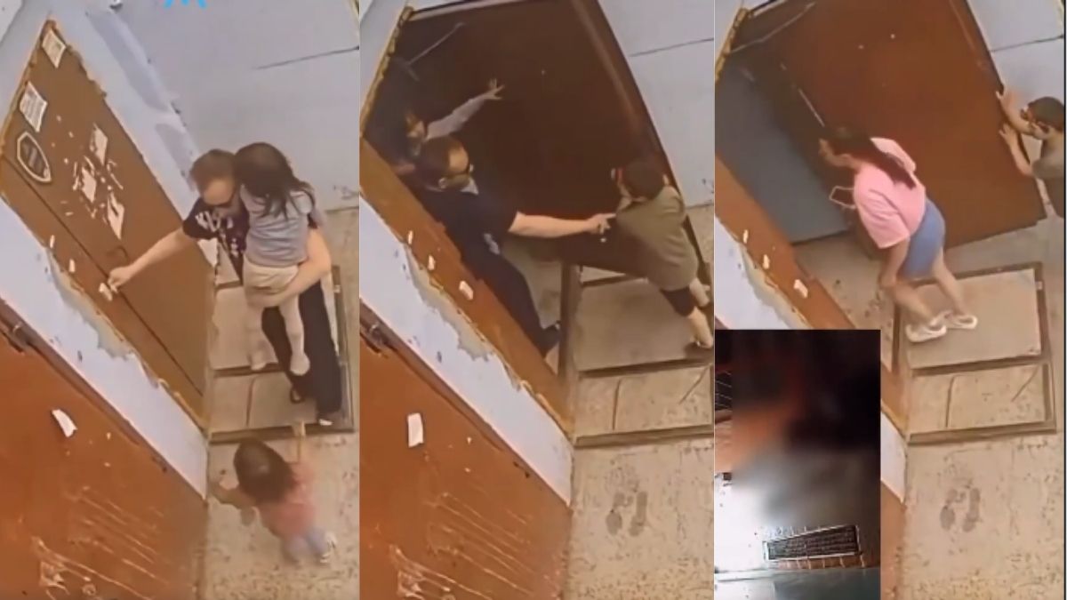 El intento de secuestro de la niña quedó filmado en video.