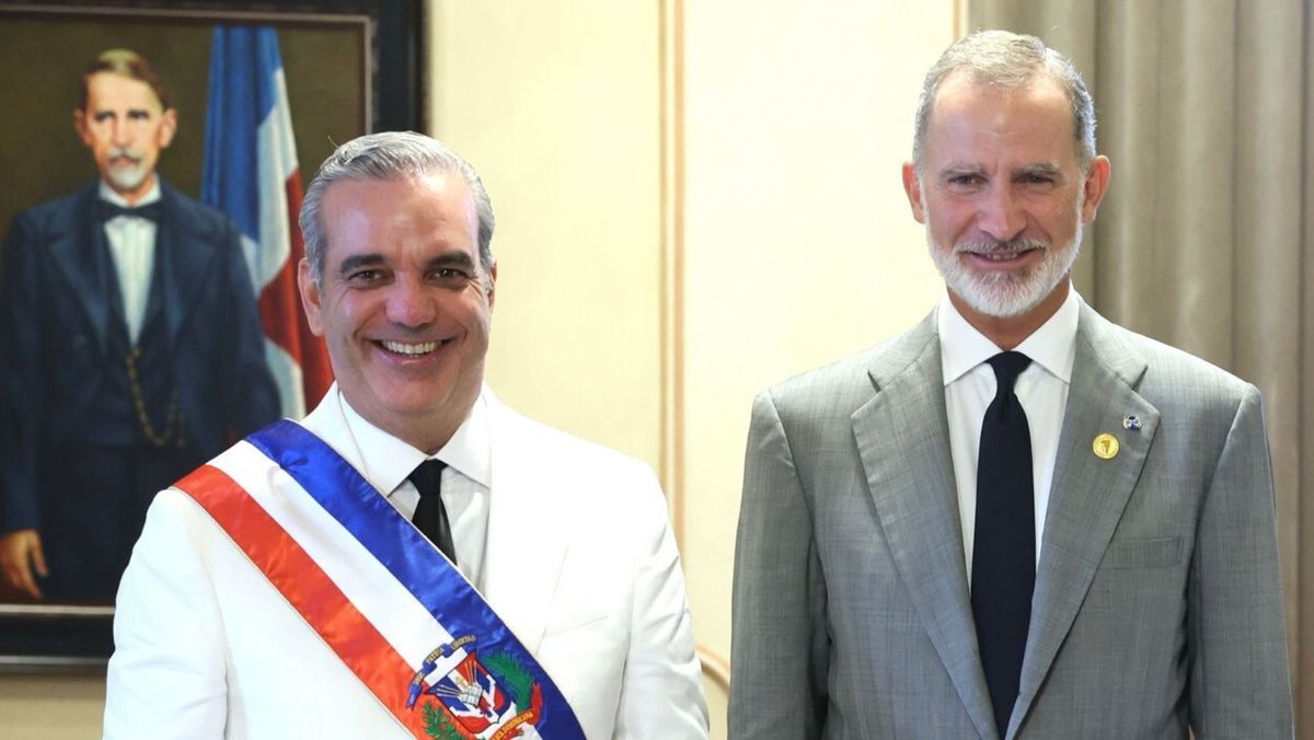 El rey Felipe VI y el presidente de República Dominicana, Luis Abinader. El rey Felipe VI y el presidente de República Dominicana, Luis Abinader.