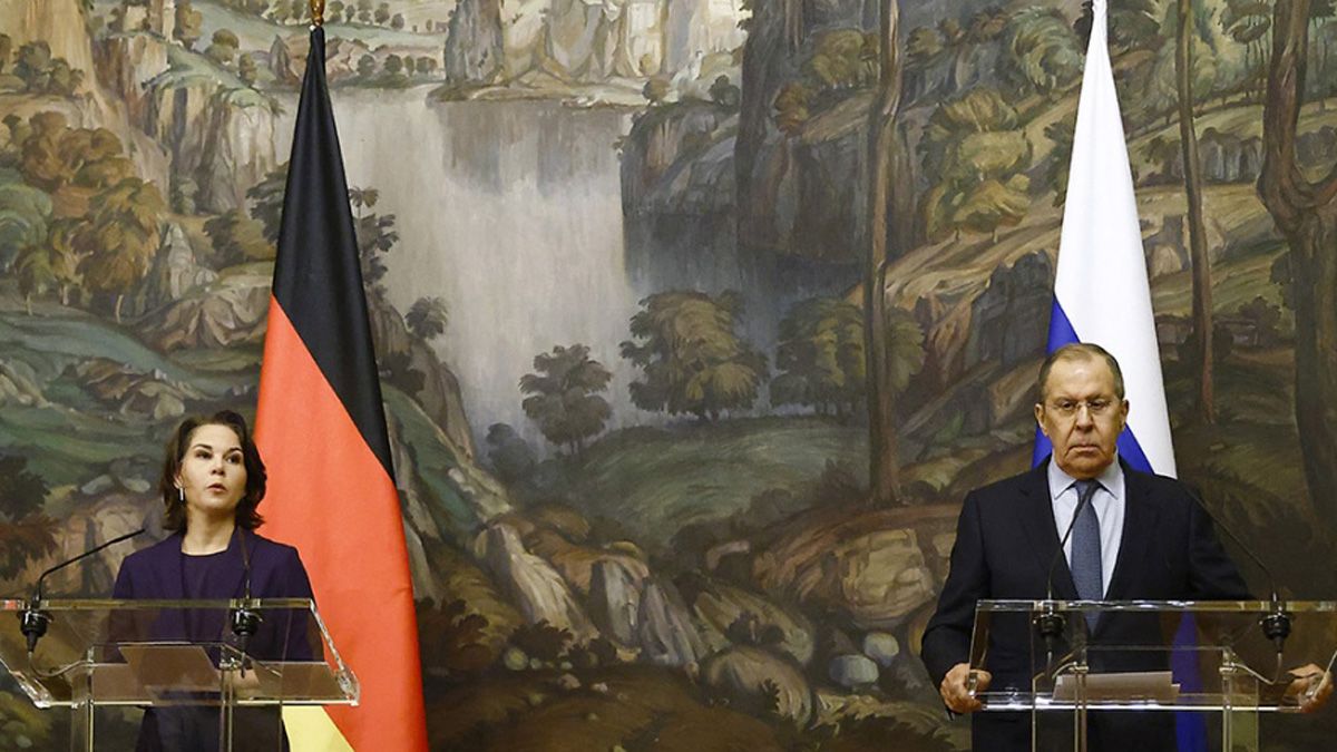 Olaf Scholz, el canciller alemán, ofreció una conferencia de prensa durante su visita a Ucrania, y se refirió a la crisis entre ese país y Rusia