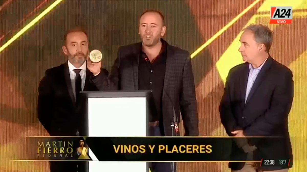 Vinos y placeres se llevó la estatuilla en el rubro Cultural-Educativo.