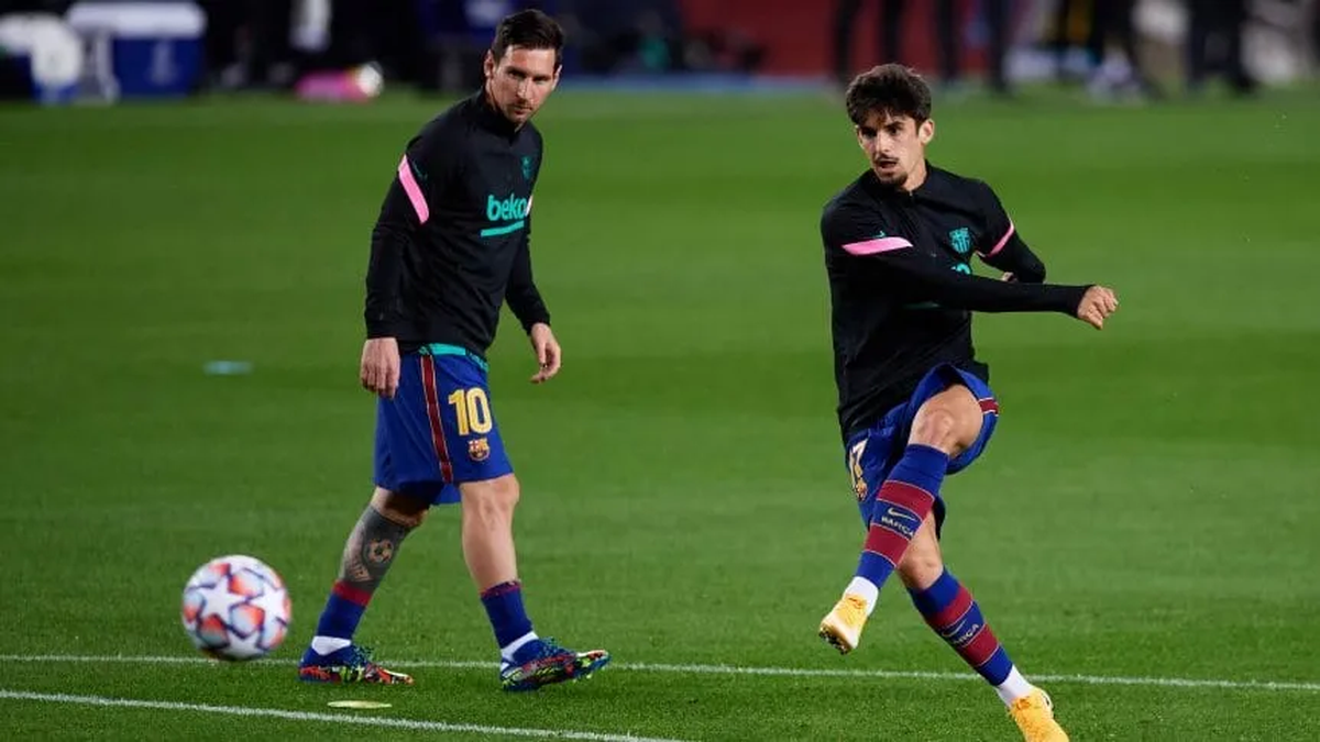 Trincao compartió con Messi en Barcelona. Trincao compartió con Messi en Barcelona.