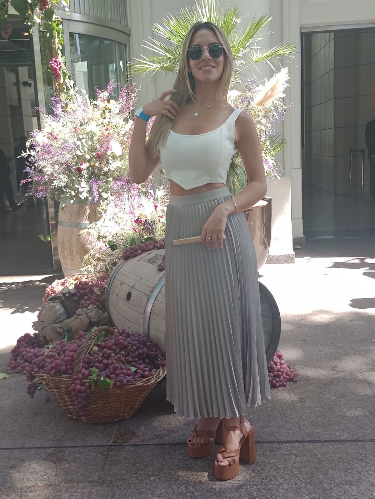 La glamorosa conductora de Estricta, Eugenia Muzaber.